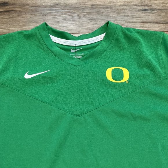 Women's Nike Sideline Shirt SZ Medium Green Oregon Ducks Football Jersey - Picture 4 of 9